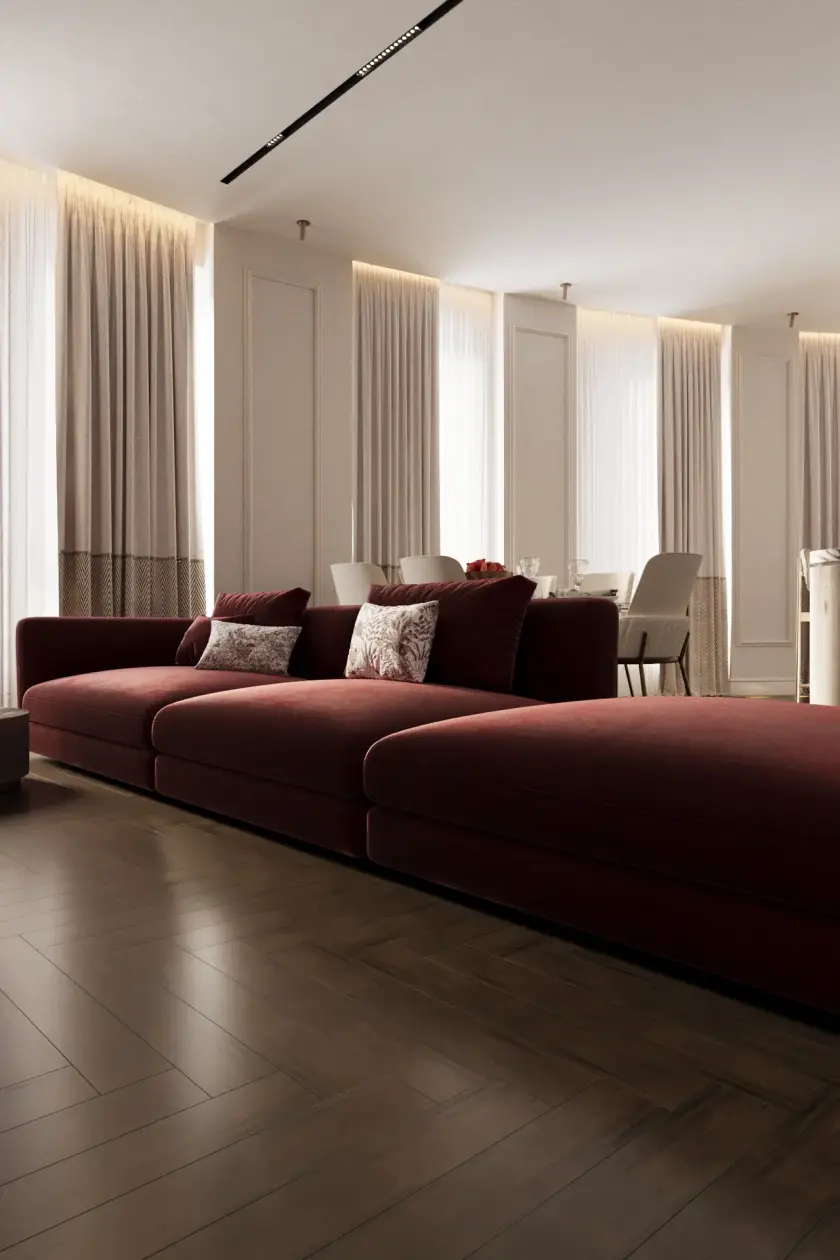 Интерьер проекта ЖК Сидней Сити, 102 м², современная классика
