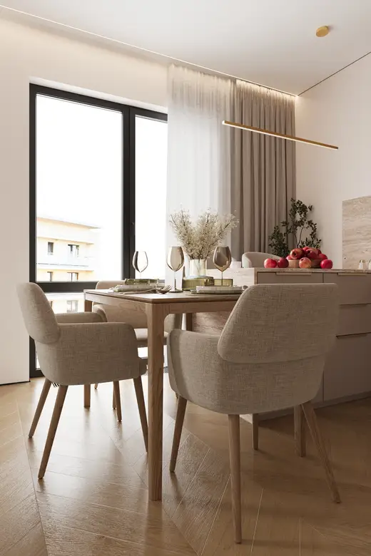 Дизайн интерьера: ул. Дубининская, 66 м², фото 4 из 50