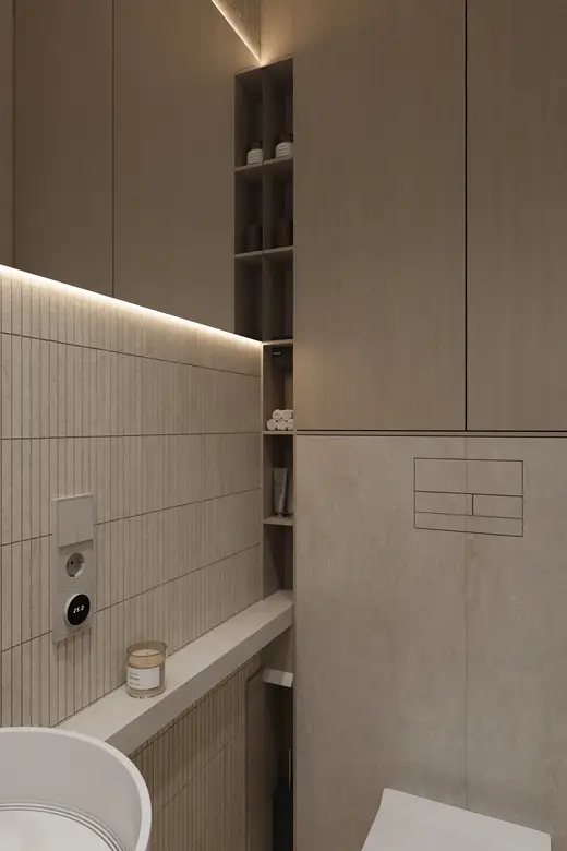 Дизайн интерьера: ул. Дубининская, 66 м², фото 43 из 50