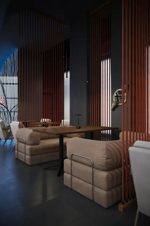 Дизайн интерьера: Кальянная в ТЦ «Парус», 140 м², фото 14 из 30