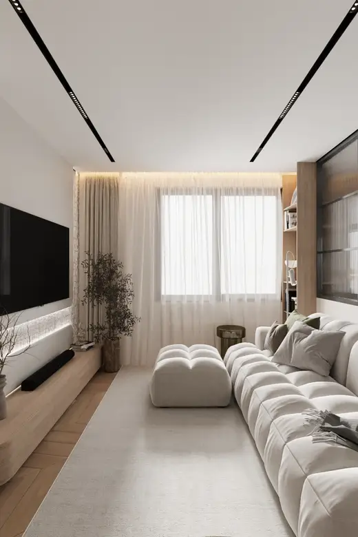 Дизайн интерьера: Кронштадтский бульвар, 67 м², фото 5 из 48