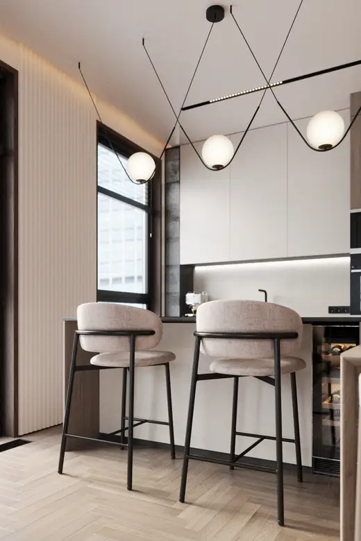 Дизайн интерьера: ЖК Level Нагатинская, 54 м², фото 3 из 33
