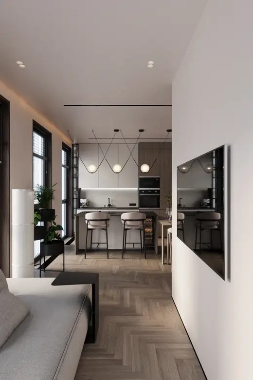 Дизайн интерьера: ЖК Level Нагатинская, 54 м², фото 14 из 33