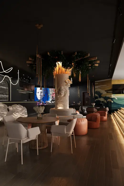 Дизайн интерьера: Ресторан паназиатской кухни, 350 м², фото 5 из 38