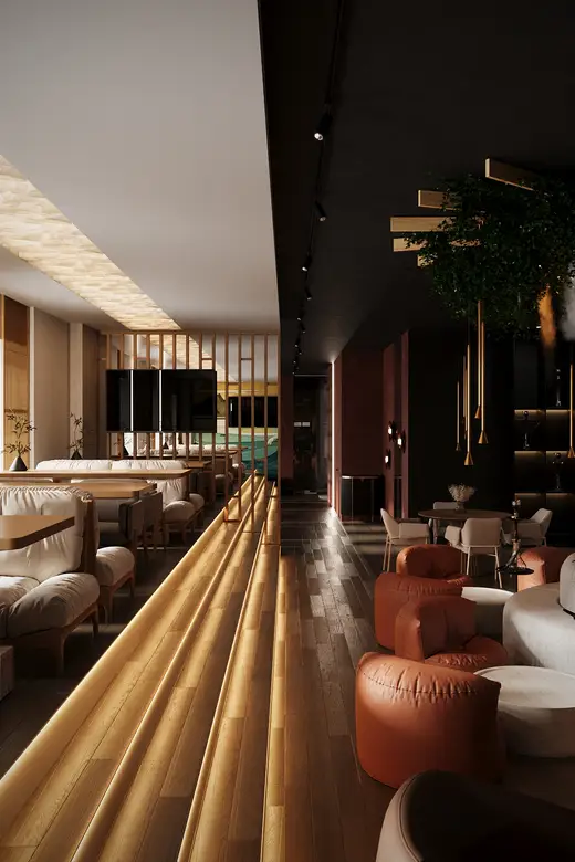 Дизайн интерьера: Ресторан паназиатской кухни, 350 м², фото 19 из 38