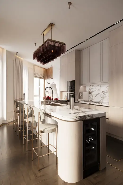 Дизайн интерьера: ЖК Сидней Сити, 102 м², фото 7 из 64