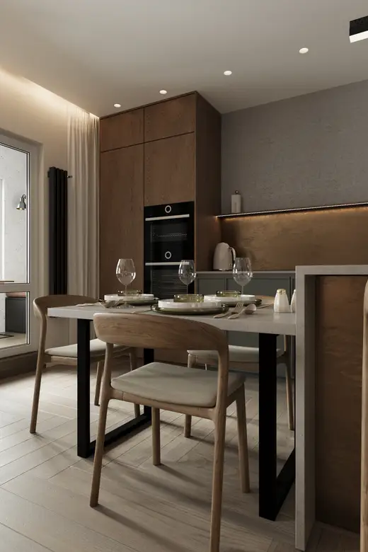 Дизайн интерьера: пр. Строителей, 85 м², фото 6 из 46