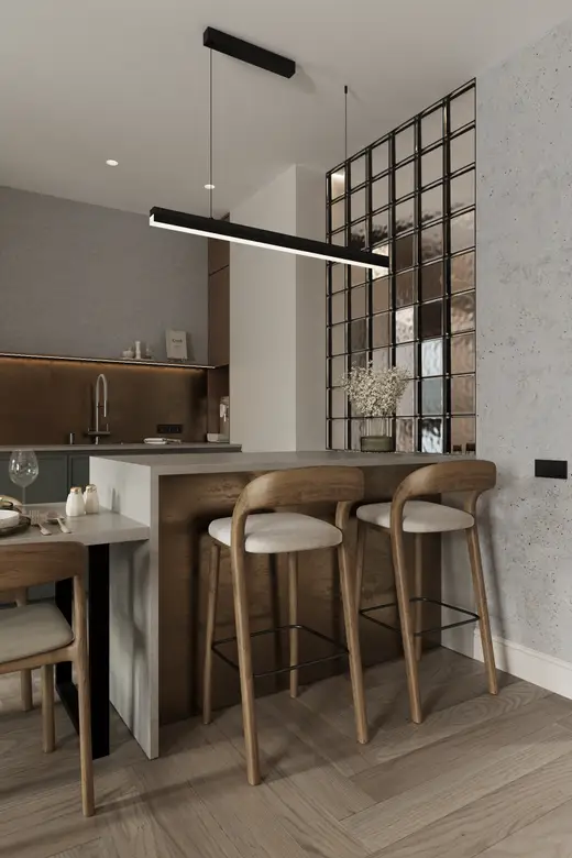 Дизайн интерьера: пр. Строителей, 85 м², фото 8 из 46