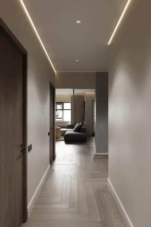 Дизайн интерьера: пр. Строителей, 85 м², фото 16 из 46