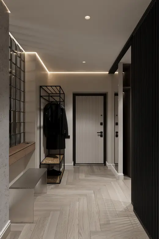 Дизайн интерьера: пр. Строителей, 85 м², фото 17 из 46