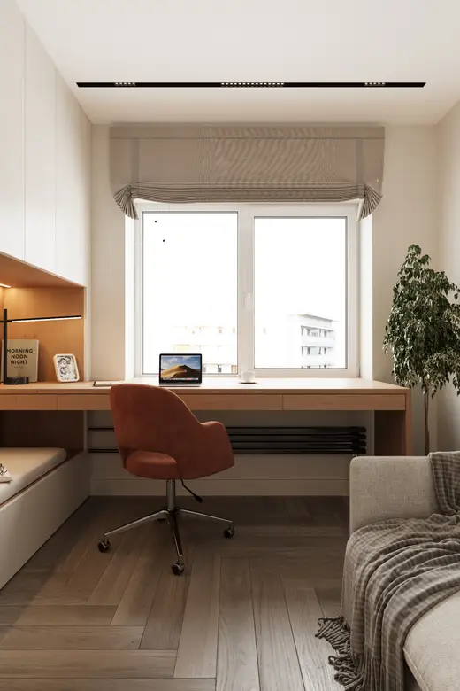 Дизайн интерьера: пр. Строителей, 85 м², фото 31 из 46