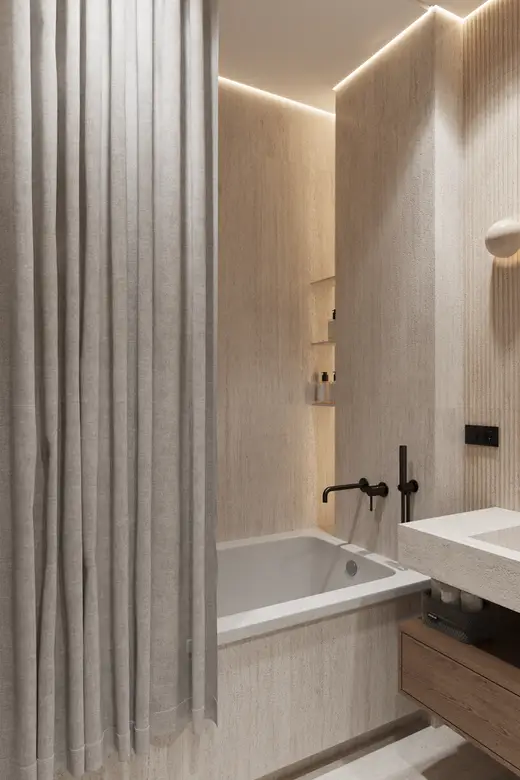 Дизайн интерьера: пр. Строителей, 85 м², фото 38 из 46